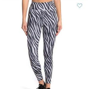 Nike Women’s Icon Clash 7/8 Leggings Pockets XL & M Black White Zebra NEW